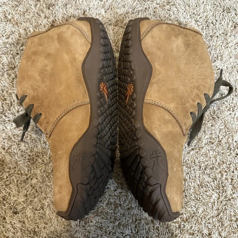 Kuru Aalto Chukka Ankle Boots Brown Comfort Lace Up‎ Casual Mens 8 Camel Suede